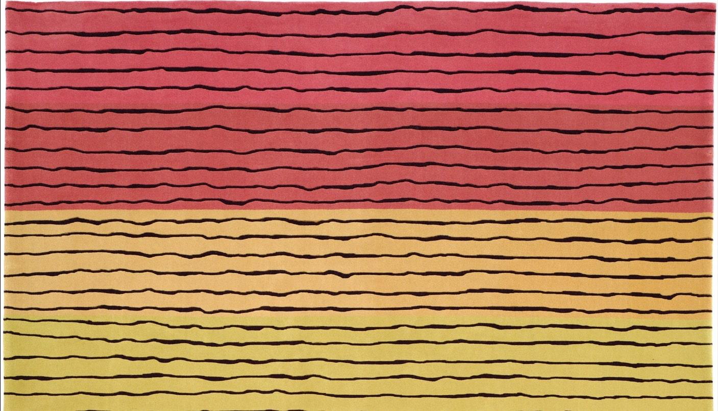 Jamie Drake - 'Pulsierende Nadelstreifen' Teppich 6' x 9'
MATERIAL: 70% Wolle - 30% Seide

Wir stellen Via Como vor, den Gipfel der handgeknüpften Teppiche der Spitzenklasse. Die Teppiche von Via Como, die für ihre unvergleichliche Kunstfertigkeit