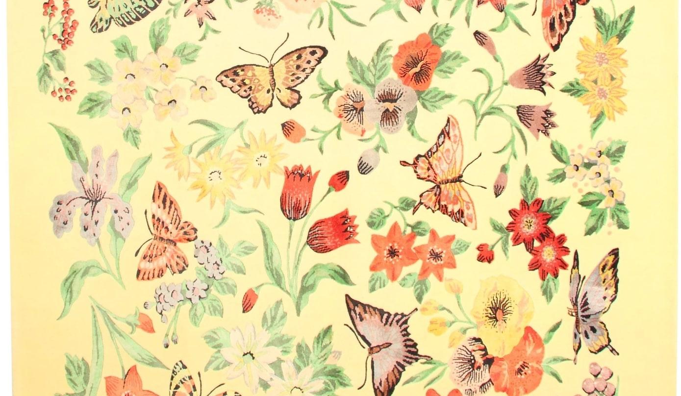 Jamie Drake – „Frühling“ Teppich 6' x 9' (Unbekannt) im Angebot