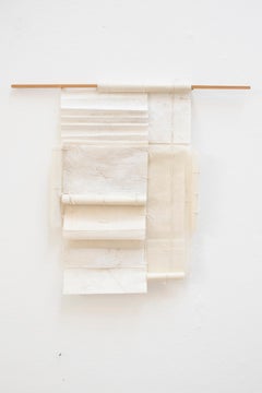 Delicate Paper Artwork with Beeswax and Thread, 2024 - 'Ceremony I'