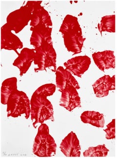 Jamie Nares, When the Language was Young. lithograph on polymer, signed/N Framed