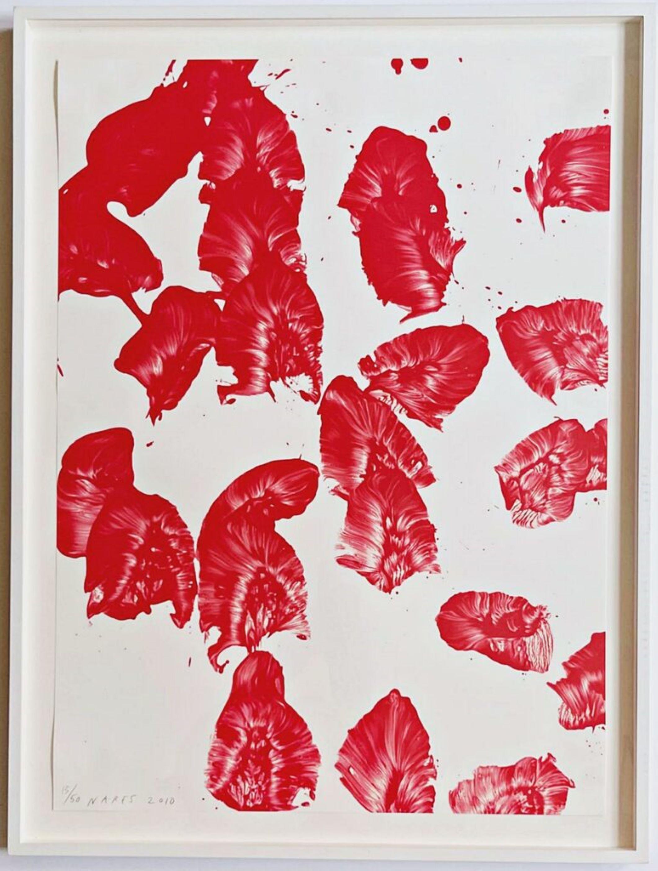 Jamie Nares, When the Language was Young. lithograph on polymer, signed/N Framed For Sale 2