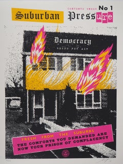 Suburban Pressure (Democracy) - Original Handsigned Screen Print