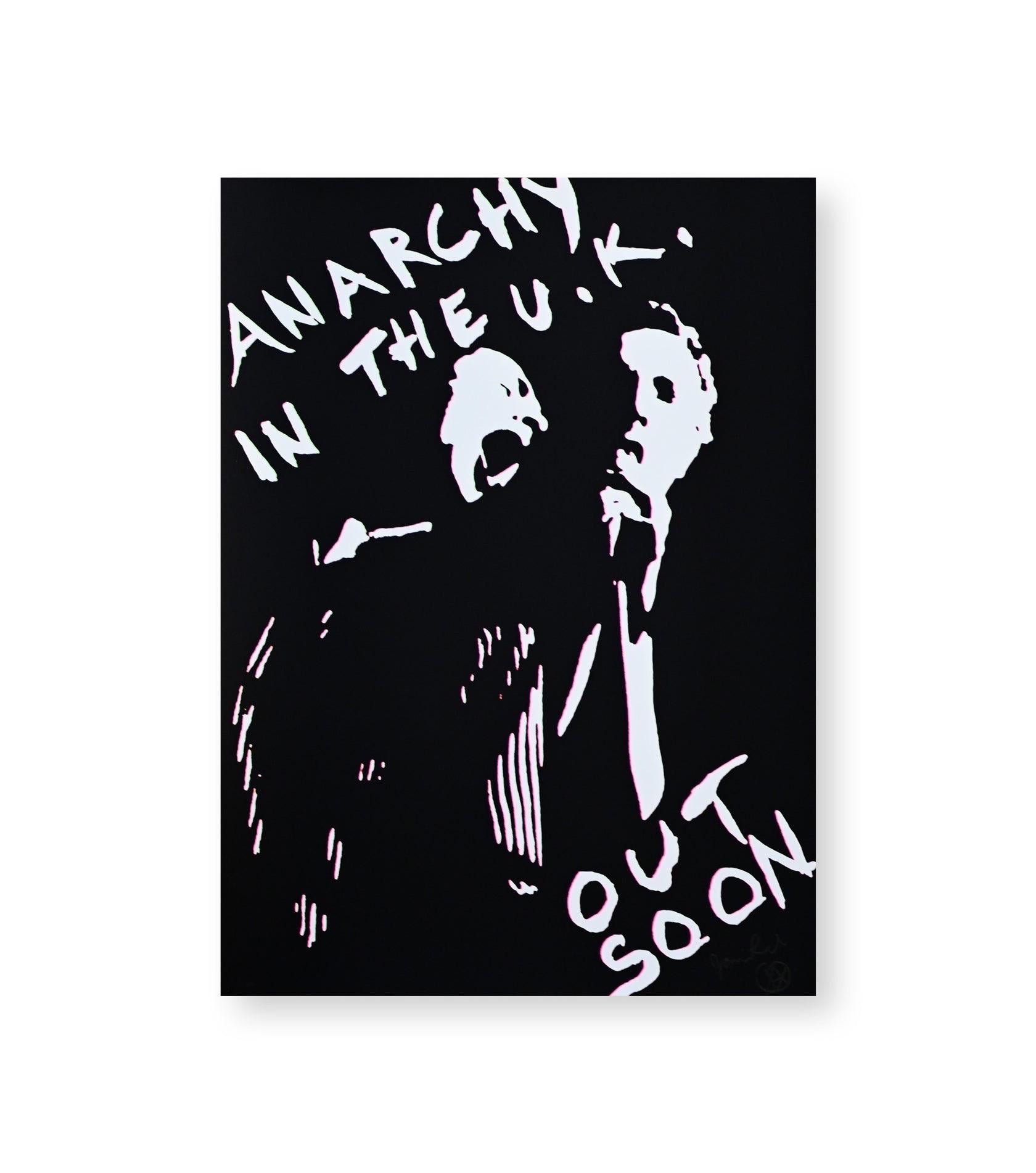 Jamie Reid Interior Print - Black Anarchy, 2023