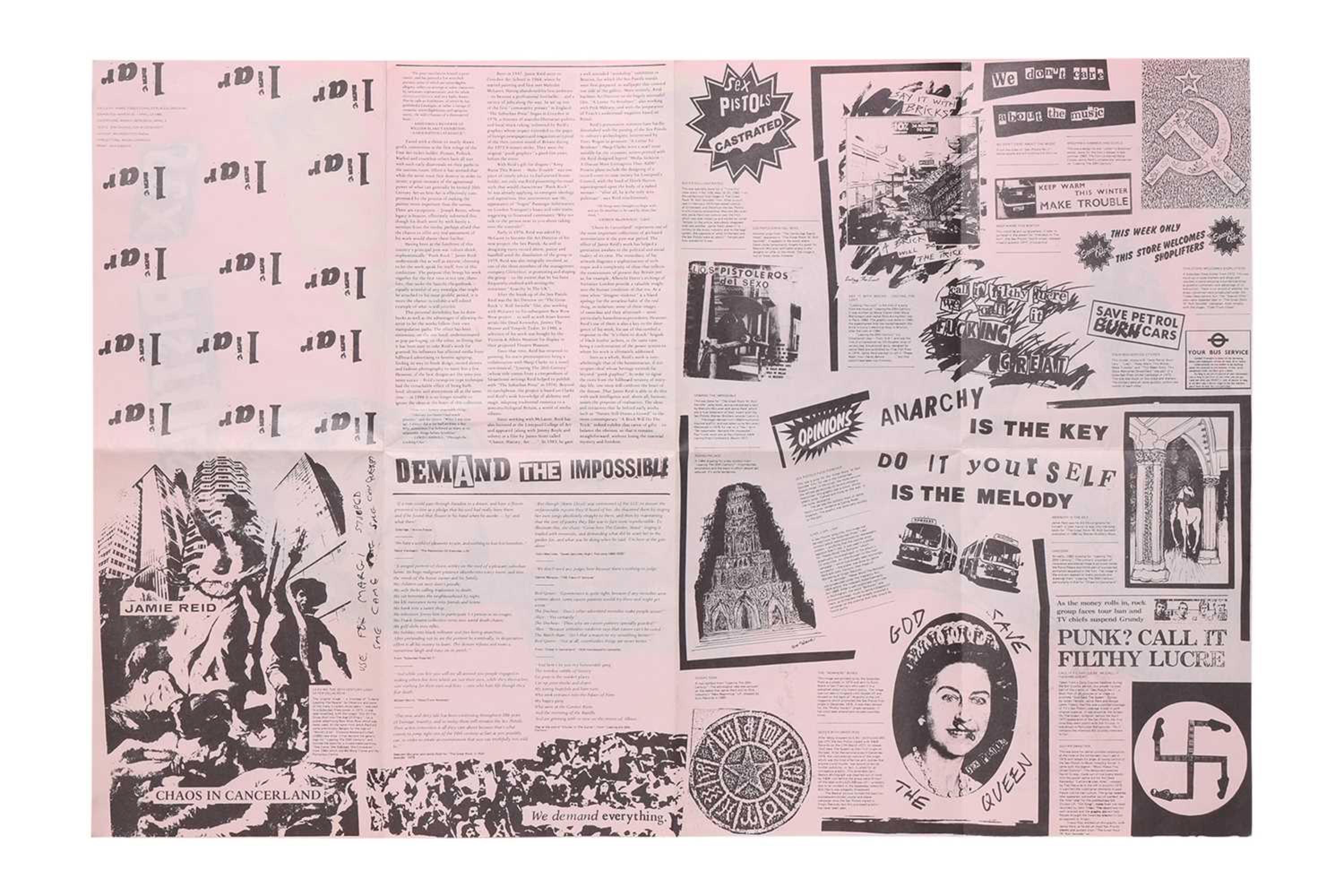 Fuck Forever Hamiltons Gallery 1986 - Contemporary Print by Jamie Reid