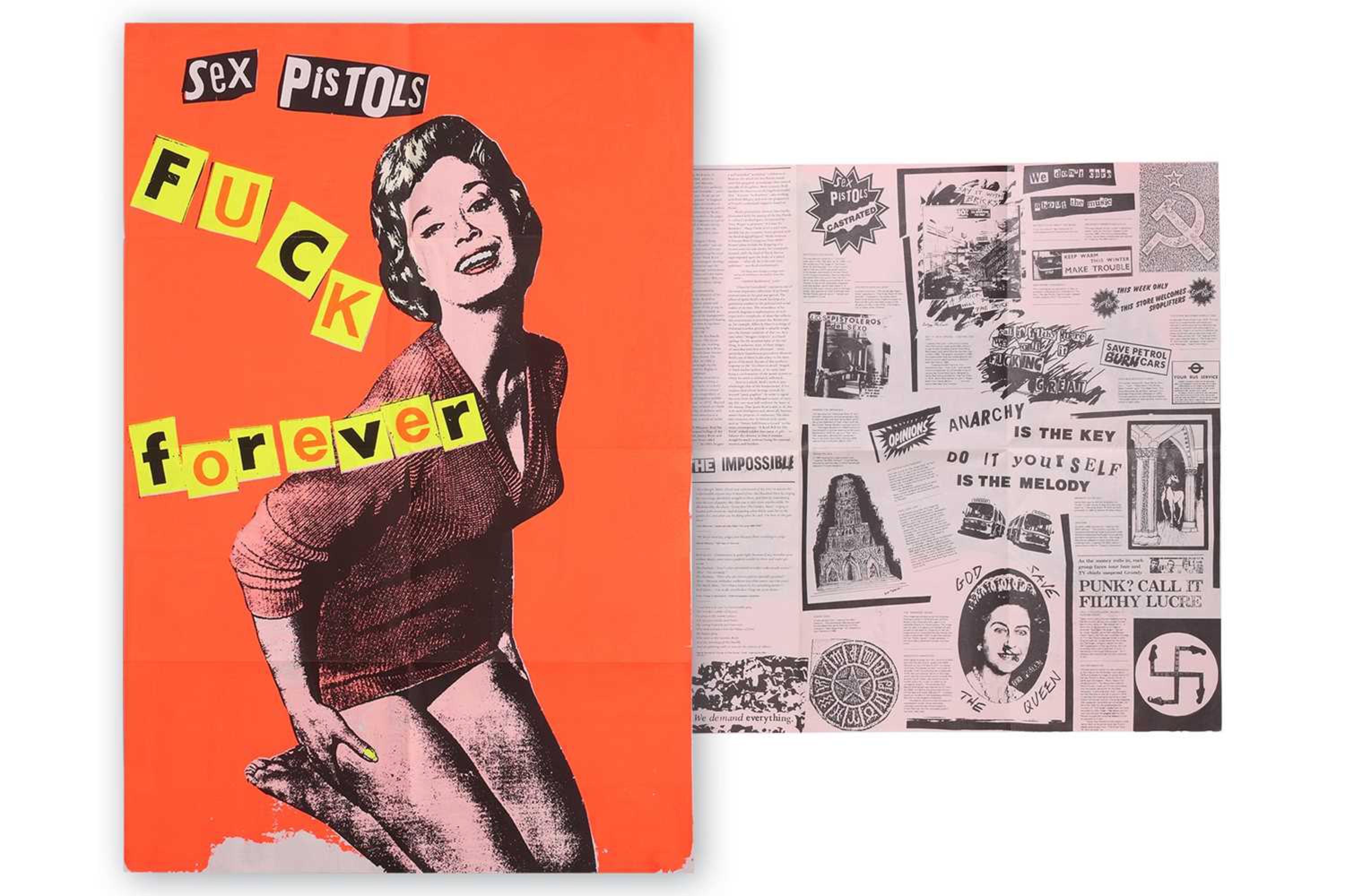 Jamie Reid, Fuck Forever Hamilton, 1986

Vintage folded screenprint
100 x 67 cm (26 2/5 x 39 2/5 in)
Comes with gallery gallery-issued certificate of authenticity 

This is a vintage production for Jamie Reid’s 1986 exhibition at Hamilton’s Gallery