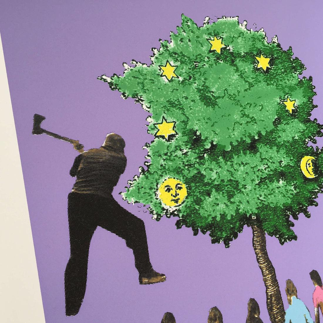 Dios salve nuestros bosques - Print Contemporáneo de Jamie Reid