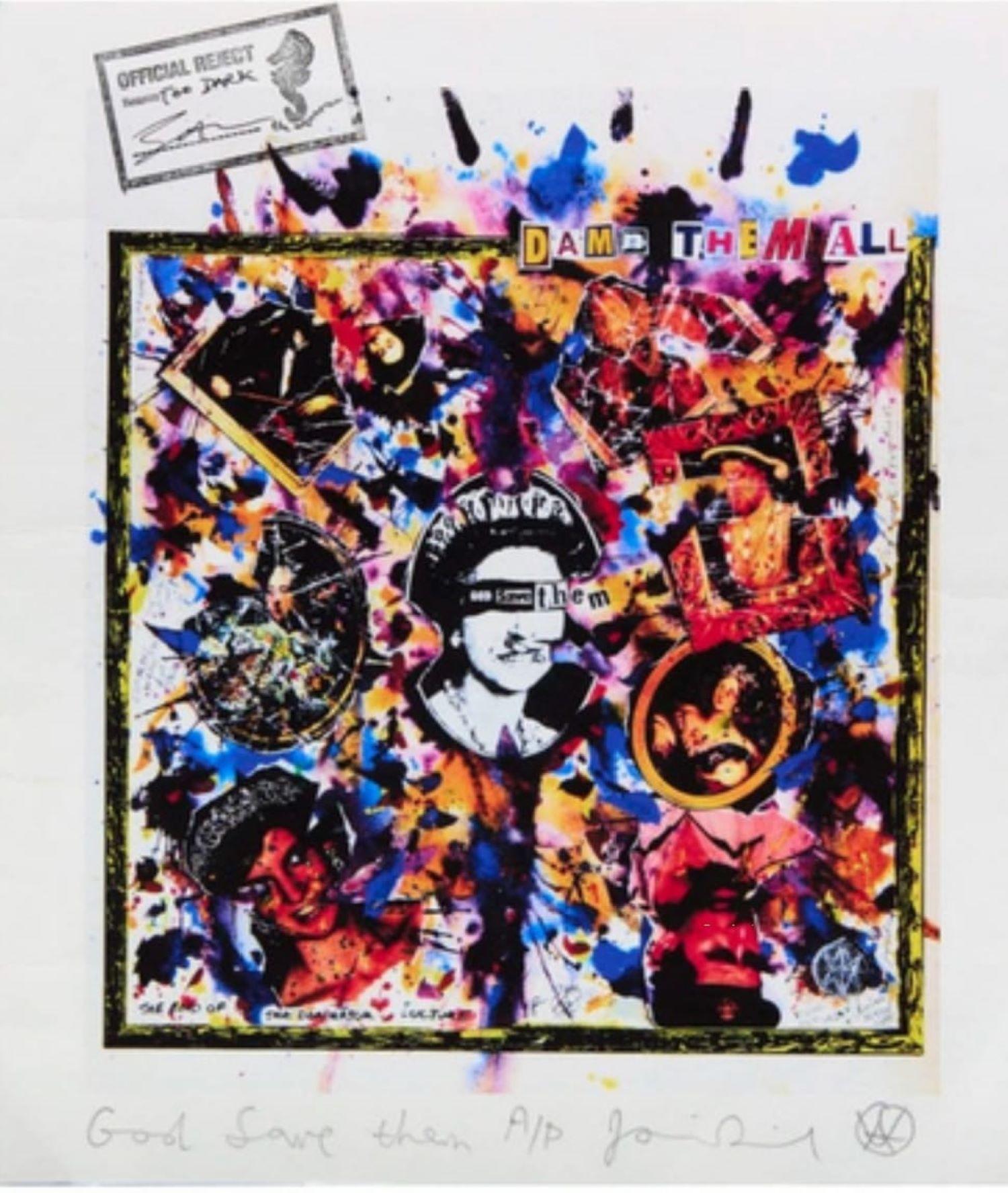 Jamie Reid, « Damn them all » (épreuve d'artiste)

2005

Tirage pigmentaire d'archive en couleur sur papier vélin, 

Signée, intitulée « God Save Them » et portant la mention « A.P. » au crayon, 

(35 x 30,5) cm x (13,7 x 12) pouces 

Jamie Reid est