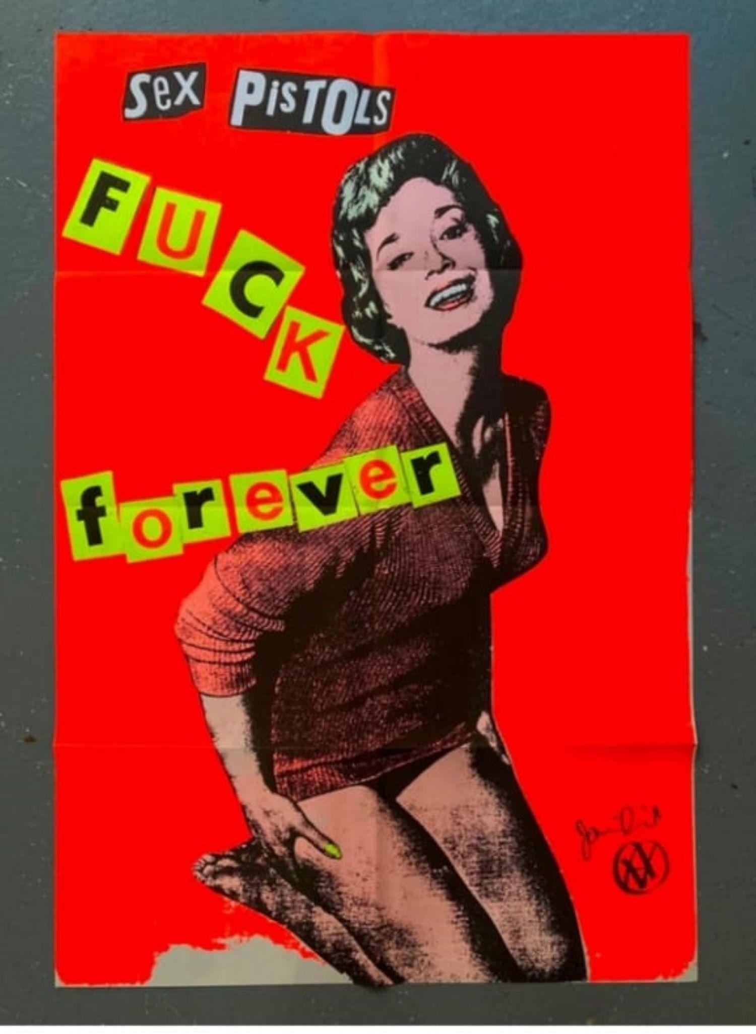 Jamie Reid, Fuck forever: Hamilton's gallery (1986) Signed