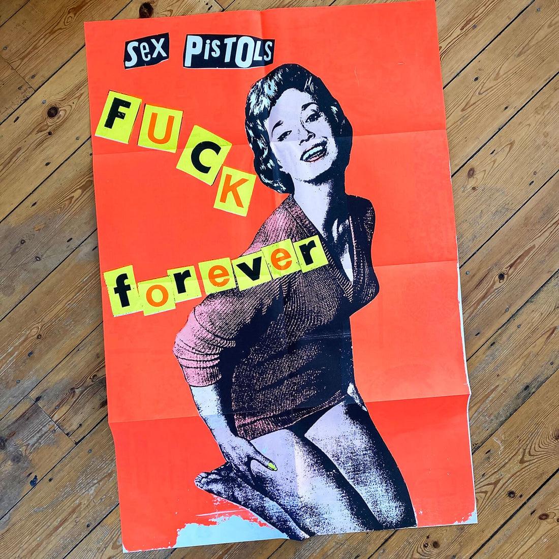 Jamie Reid / Sex Pistols, Fuck Forever Hamiltons Gallery, 1986 For Sale 1