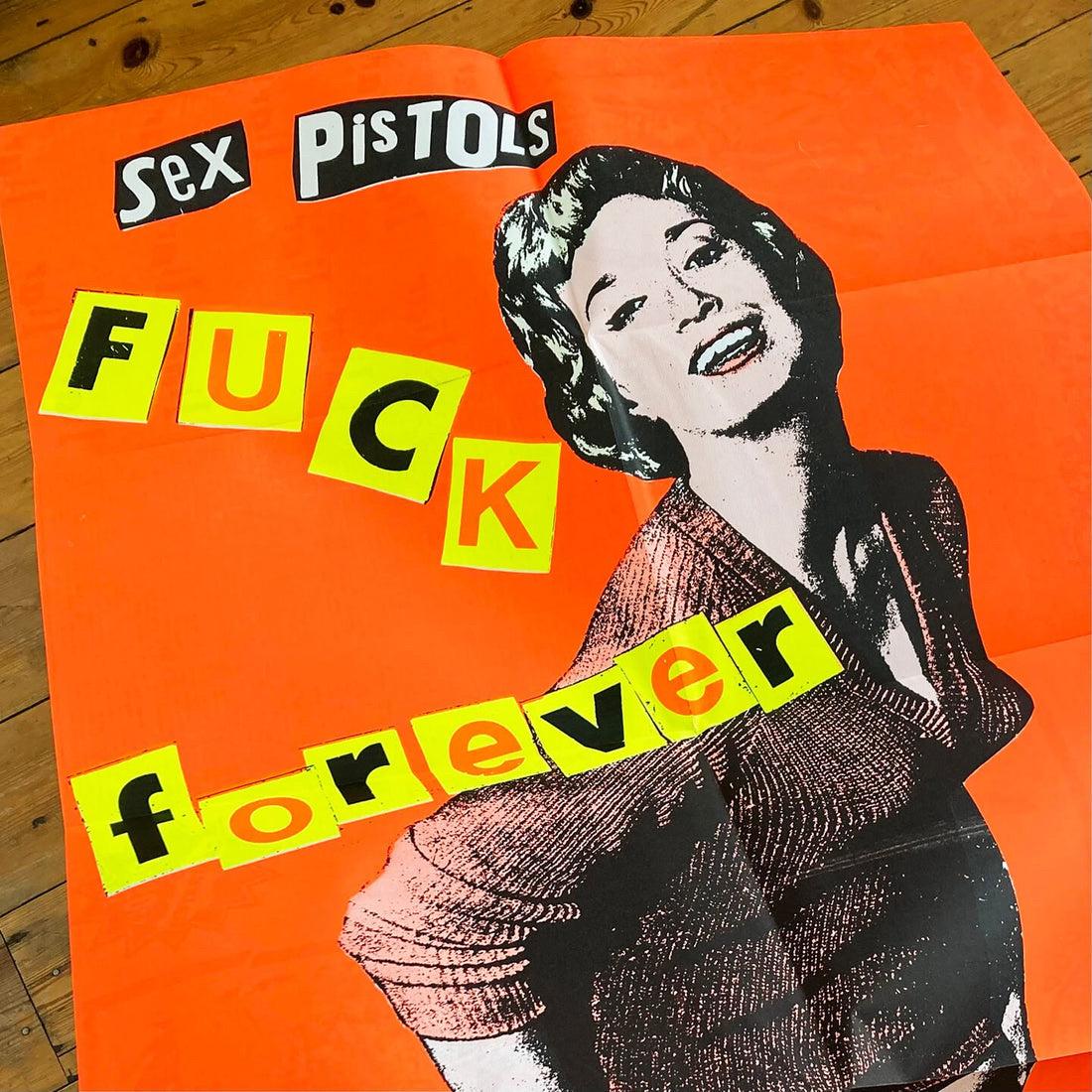 Jamie Reid / Sex Pistols, Fuck Forever Hamiltons Gallery, 1986 For Sale 4