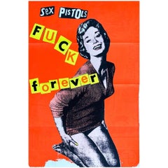 Vintage Jamie Reid / Sex Pistols, Fuck Forever Hamiltons Gallery, 1986