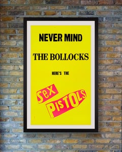 Sex Pistols 'Never Mind The Bollocks' UK Promo Poster by Jamie Reid, 1977
