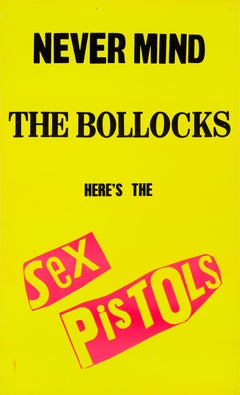 Sex Pistols 'Never Mind The Bollocks' UK Promo Poster by Jamie Reid, 1977