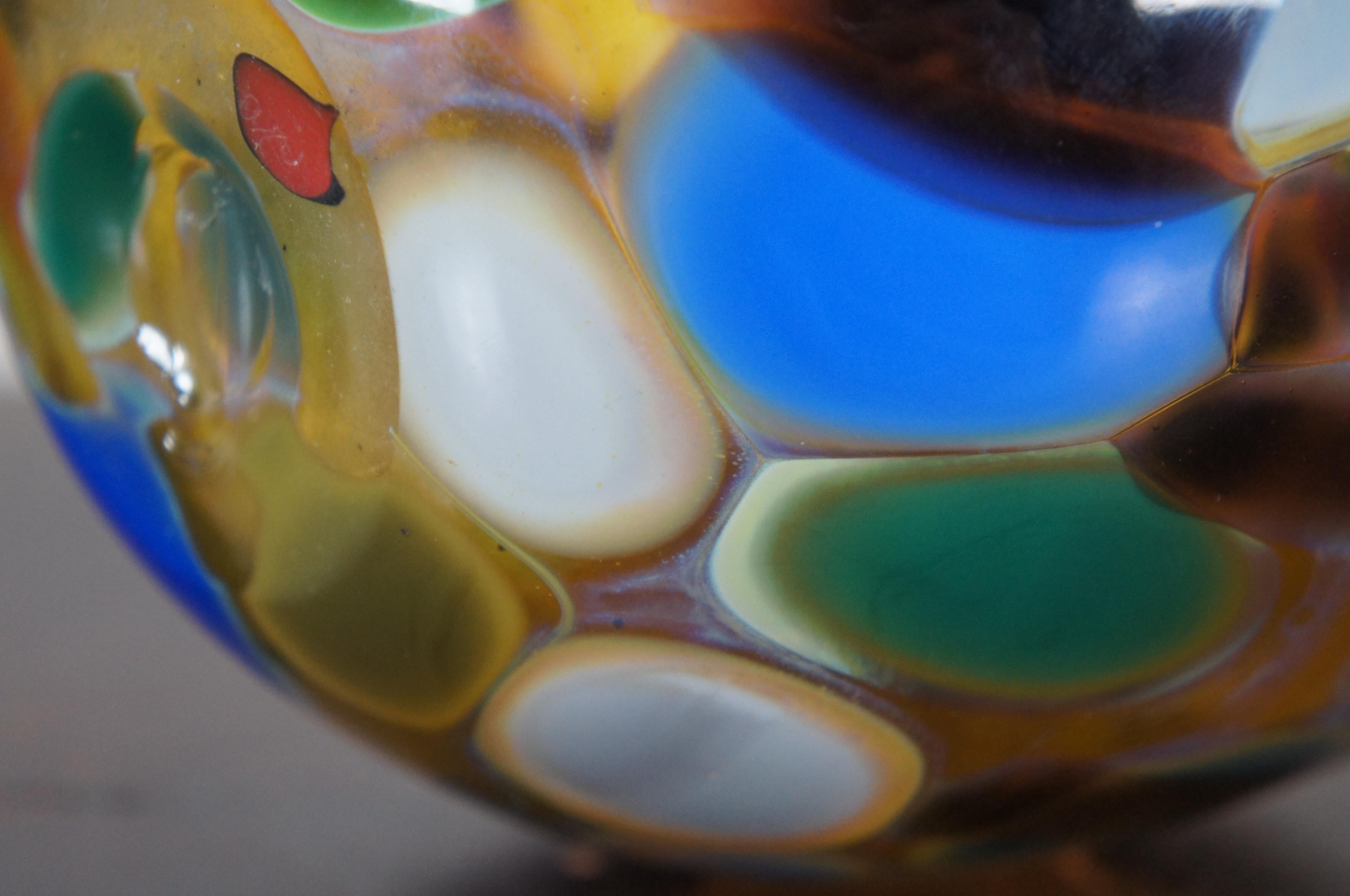 Jamie Sherman Hand Blown Studio Art Glass Bud Vase Diffuser Modern Abstract 3