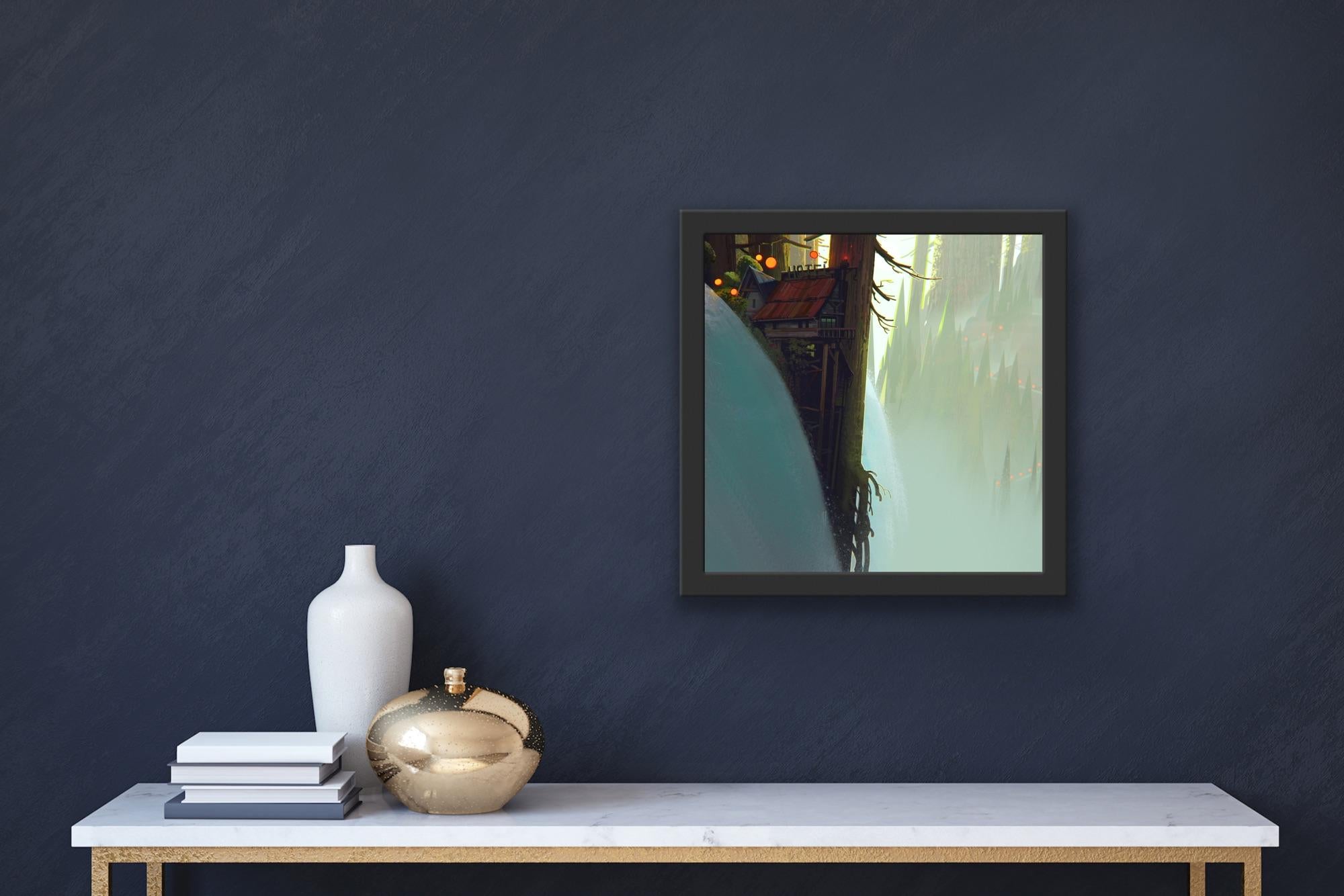 Digital Art Painting Vis Dev Animation 2D/3D Shack Mountain Snow Magical Realism 12