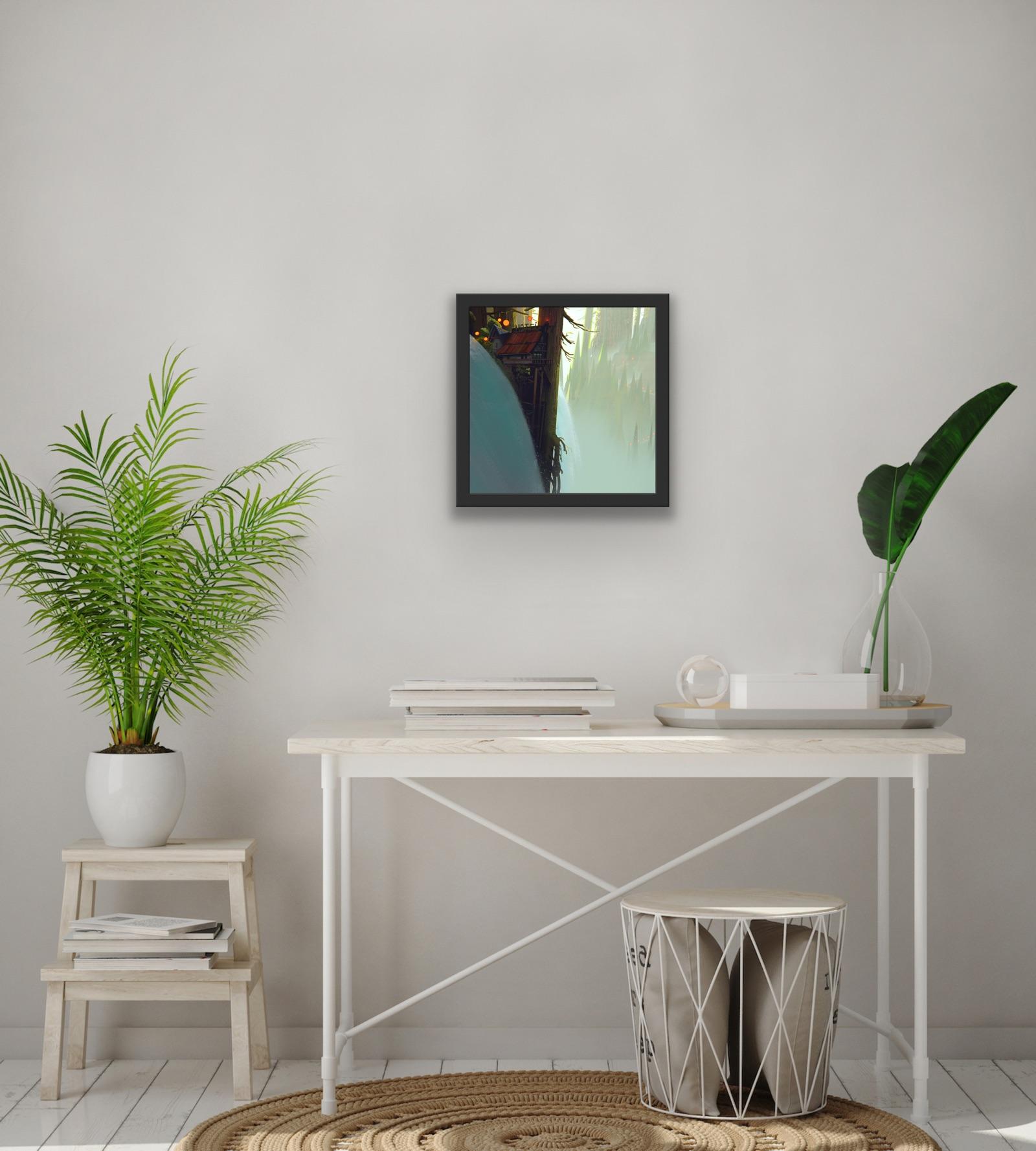 Digital Art Painting Vis Dev Animation 2D/3D Shack Mountain Snow Magical Realism 14