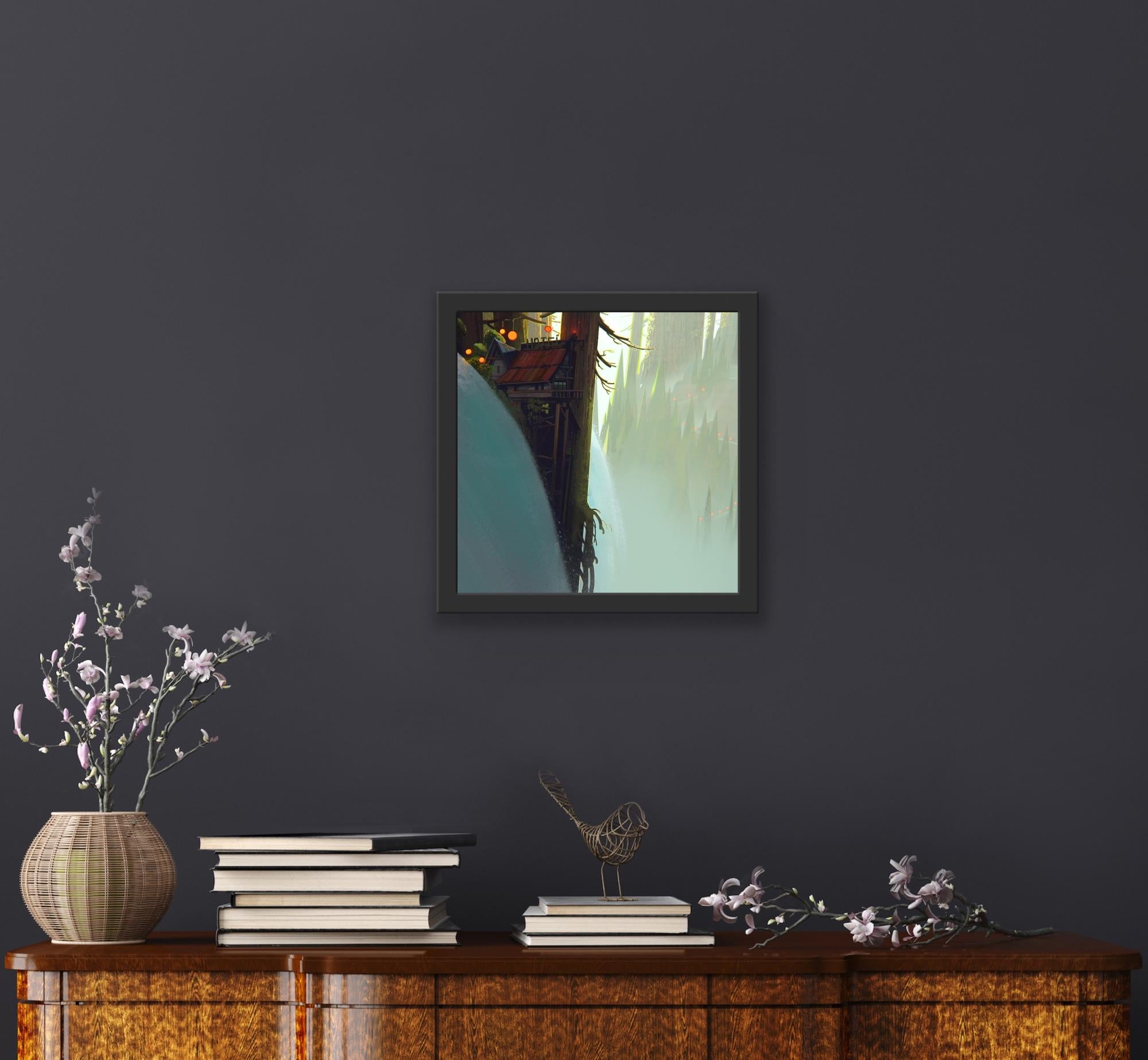 Digital Art Painting Vis Dev Animation 2D/3D Shack Mountain Snow Magical Realism 15