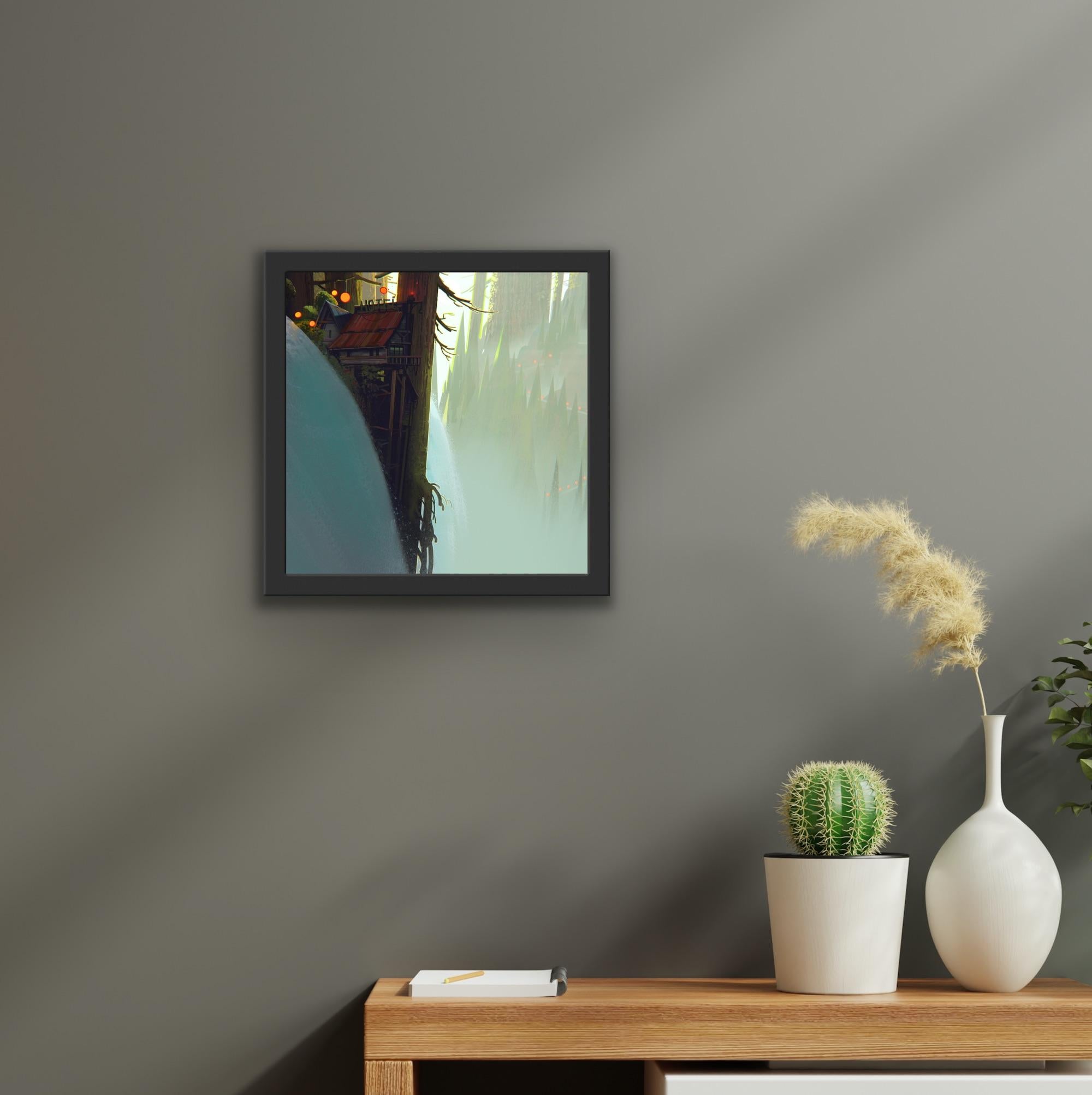 Digital Art Painting Vis Dev Animation 2D/3D Shack Mountain Snow Magical Realism 16