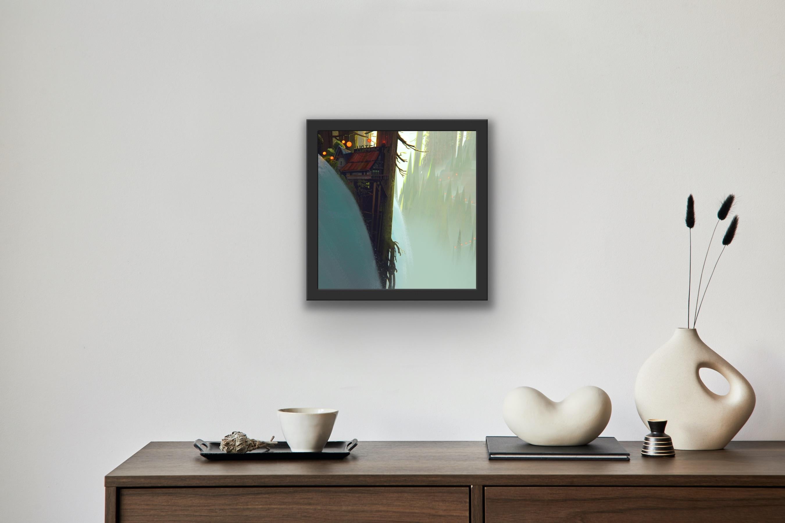 Digital Art Painting Vis Dev Animation 2D/3D Shack Mountain Snow Magical Realism 17