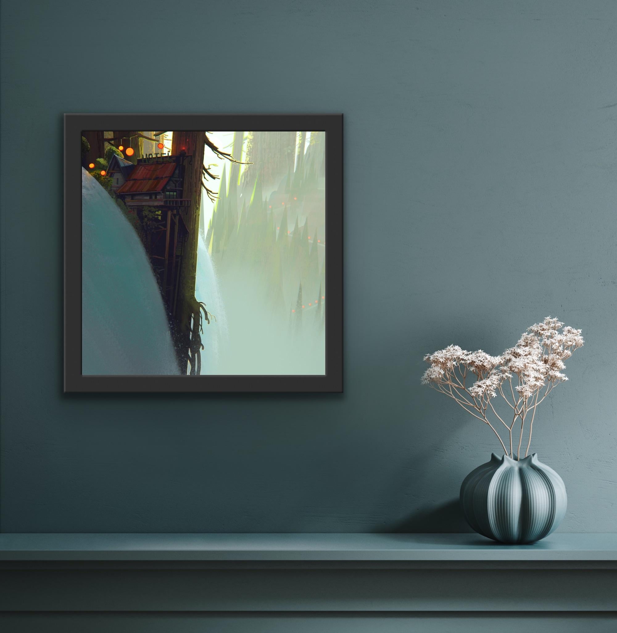 Digital Art Painting Vis Dev Animation 2D/3D Shack Mountain Snow Magical Realism 7