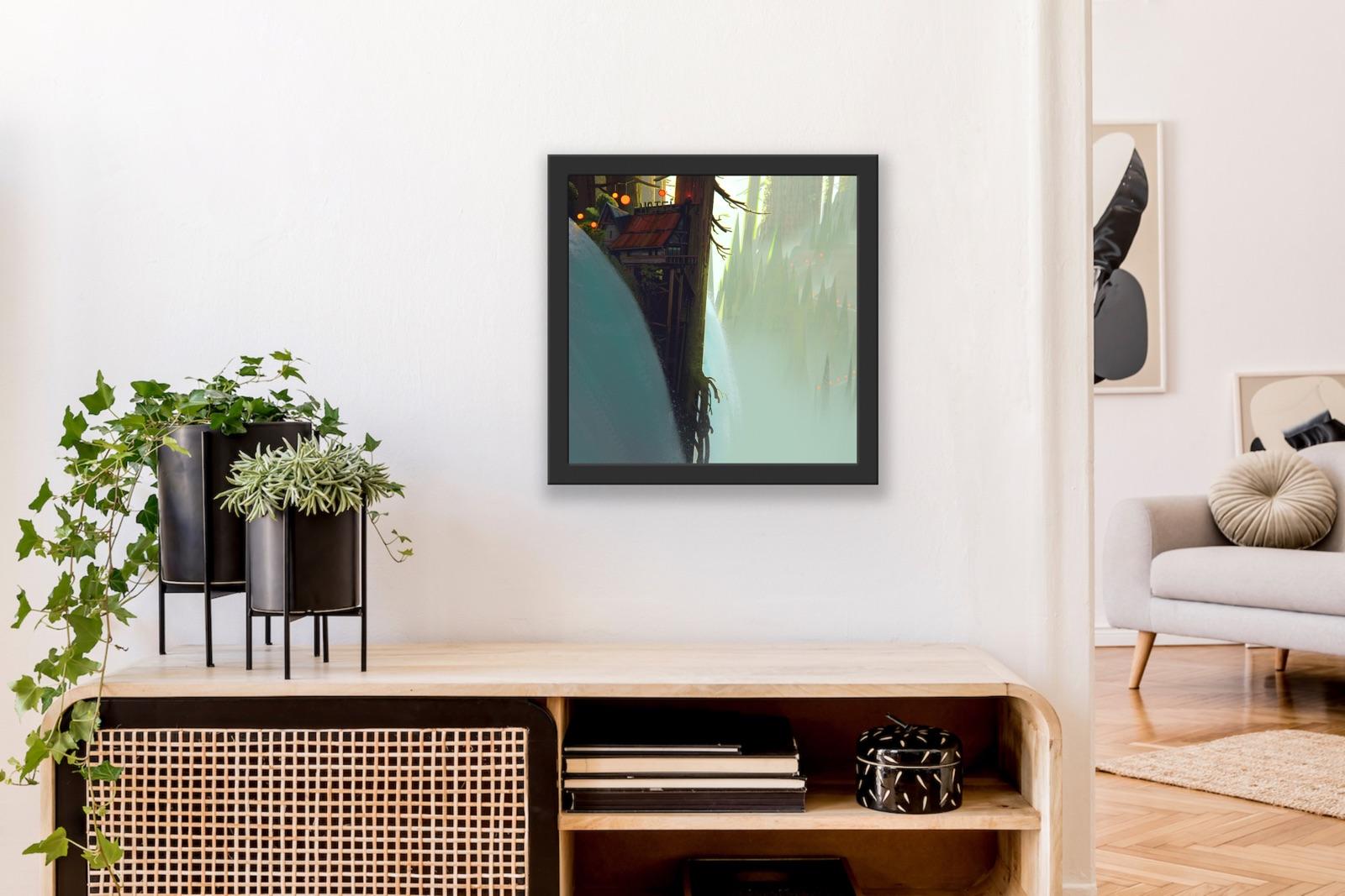 Digital Art Painting Vis Dev Animation 2D/3D Shack Mountain Snow Magical Realism 8