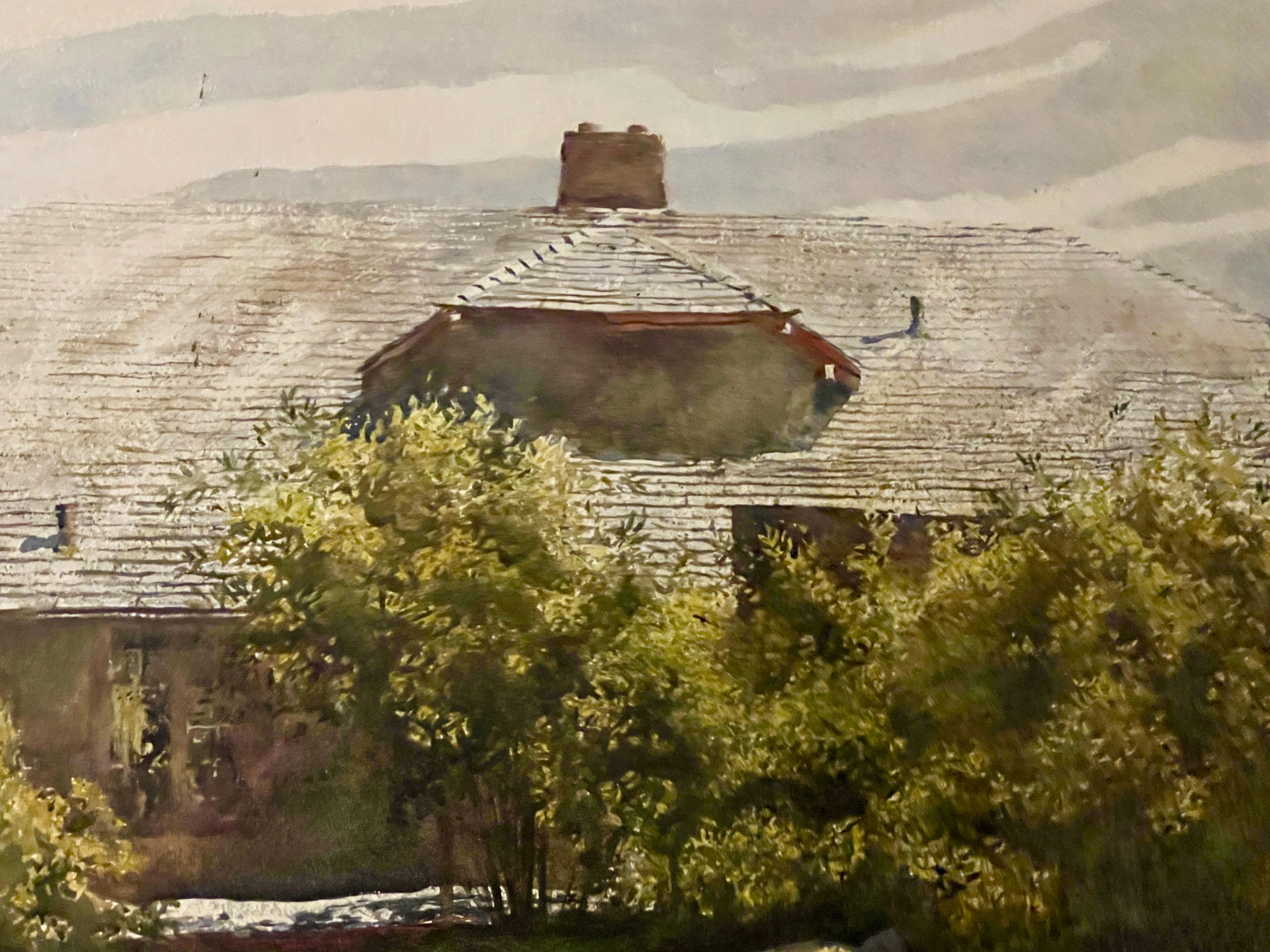 « Corbett House, Monhegan Island, Maine » Jamie Wyeth, 1973, aquarelle du Maine en vente 2