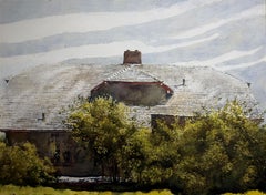 "Corbett House, Monhegan Island, Maine" Jamie Wyeth, 1973 Maine Watercolor