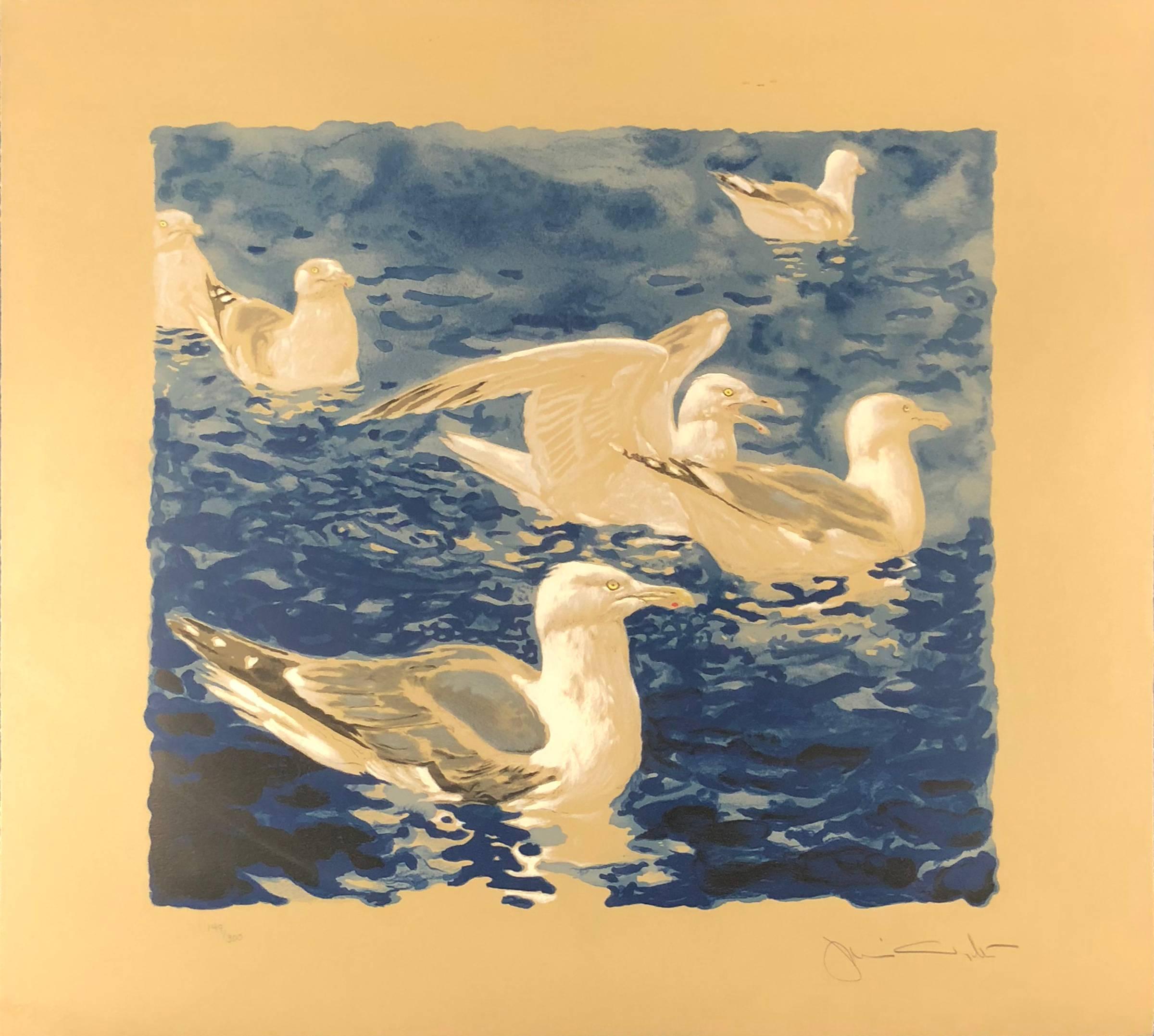 Herring Gulls - Print by Jamie Wyeth