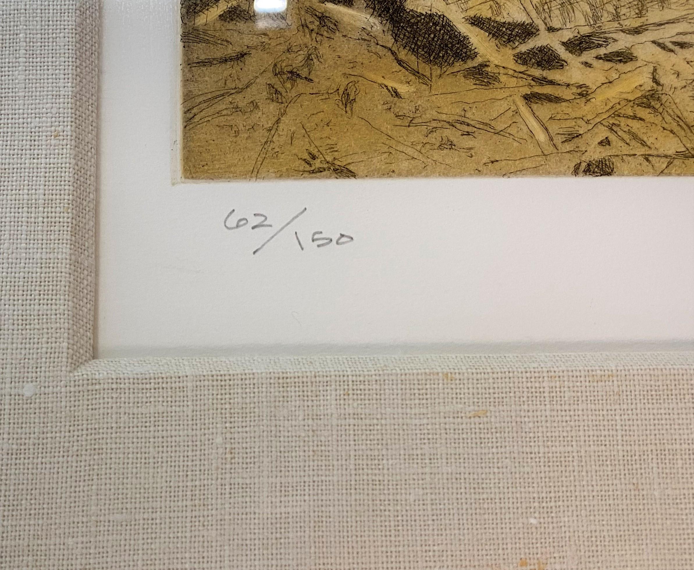 A fine limited edition color etching of a rooster titled “S.O.S.” by American artist Jamie Wyeth (b. 1946). Wyeth was born in Wilmington, DE and grew up in Chadd’s Ford, PA, the son of Andrew Wyeth, one of America’s most well known artists, and a