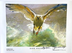 Unsettled (firmado a mano e inscrito por Jamie Wyeth), cartel litográfico offset