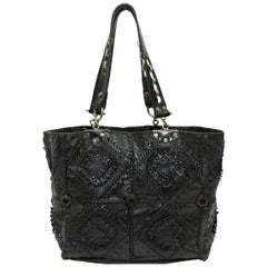 Jamin Puech Black Patchwork Leather Tote Bag