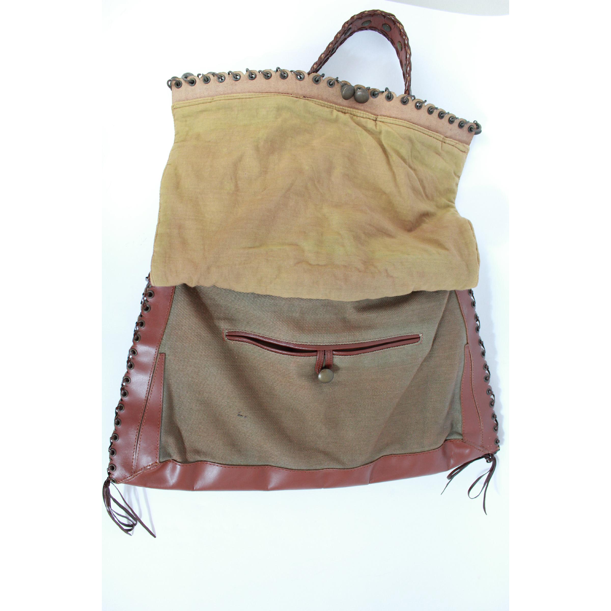 Jamin Puech Brown Leather Floral Studs Shoulder Bag 2