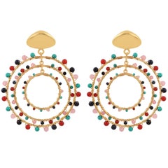 Jam+Rico Maria Earrings in Brass with 14k Gold Plating