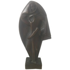 Sculpture en bronze de Jan and Joel Martel "Guerrier oriental", création unique, 1931