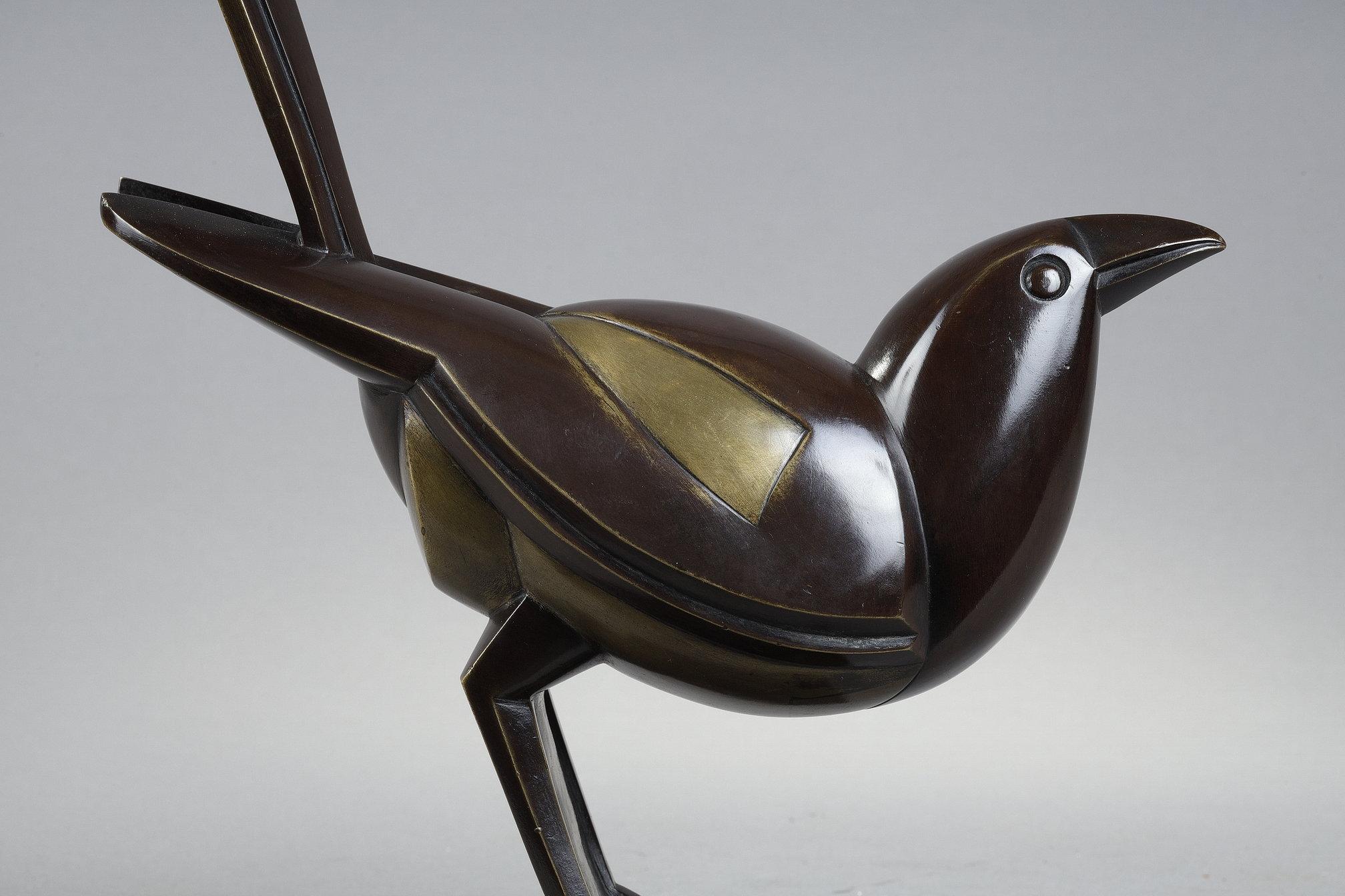 Magpie - Art Deco Sculpture by Jan and Joel Martel
