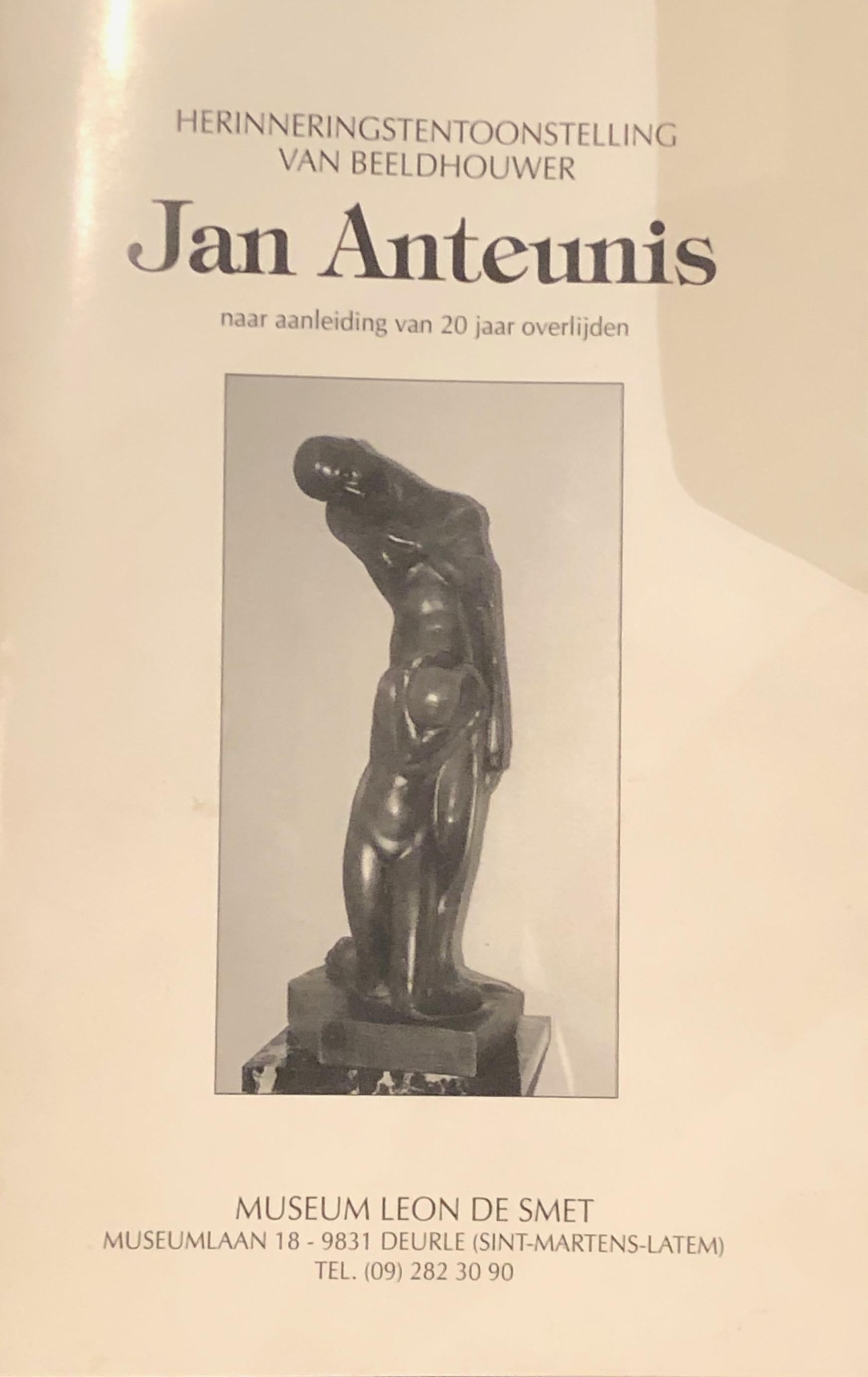 Jan Anteunis Statua femminile in stile Art Deco Scultore belga in vendita 13