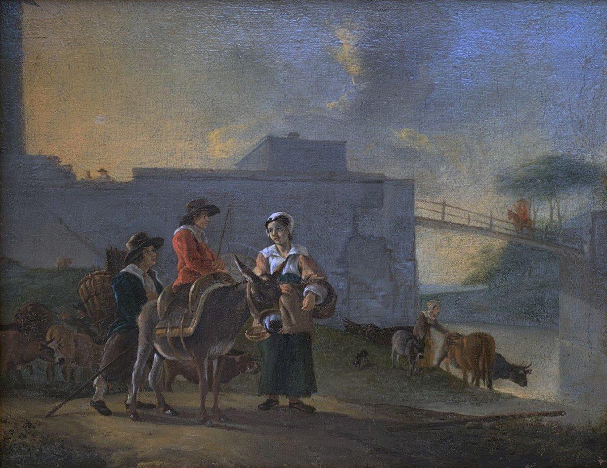 Famille Paysans Jan Asselyn (1610/1652) (entourage) en vente 1