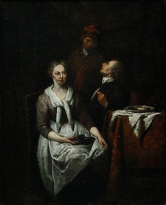 Jan Baptist Lambrechts (1680-1731) - Olio del XVIII secolo, Scena d'interni II