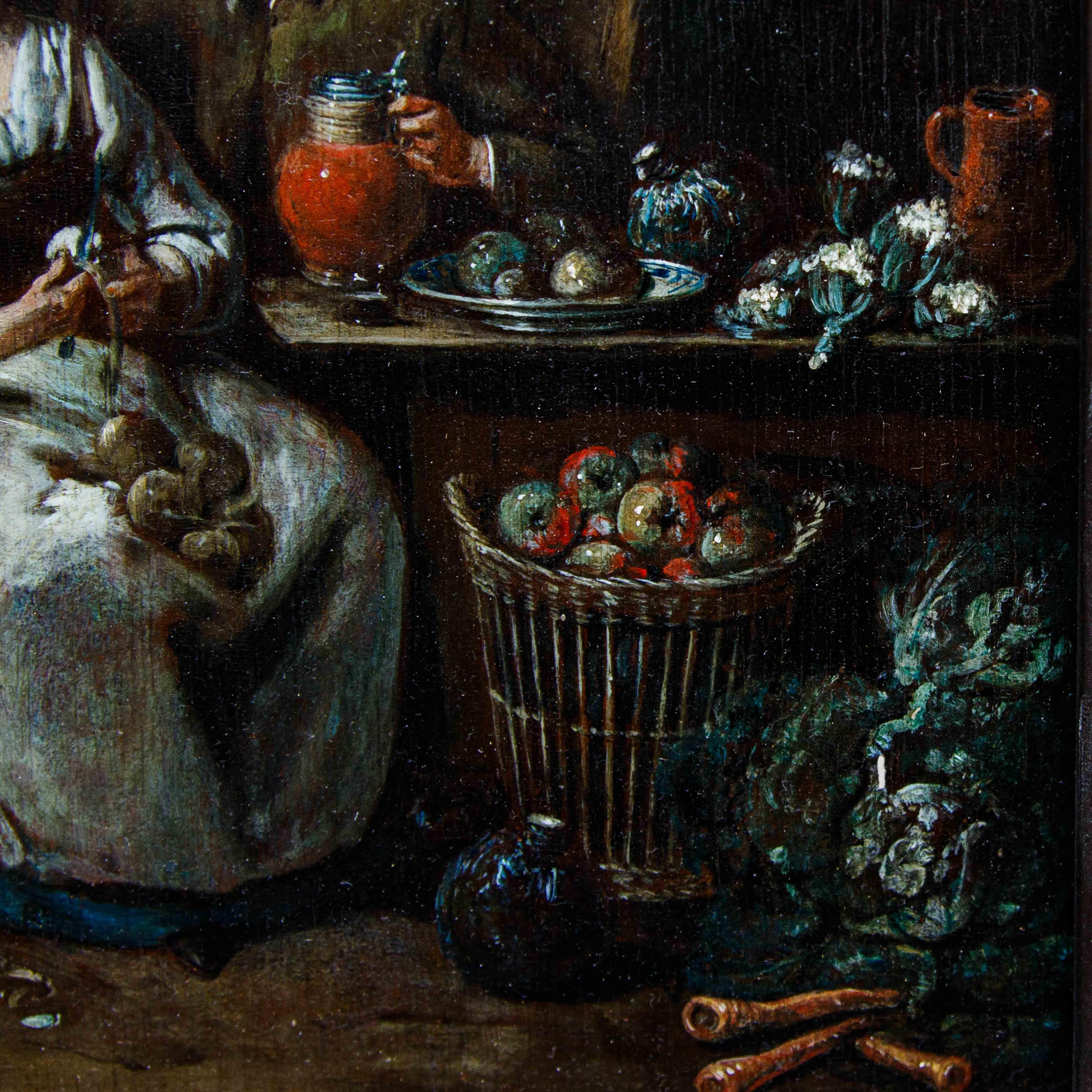 Jan Baptist Lambrechts (Anvers, 1680 - après 1731)  Dans la cuisine en vente 13