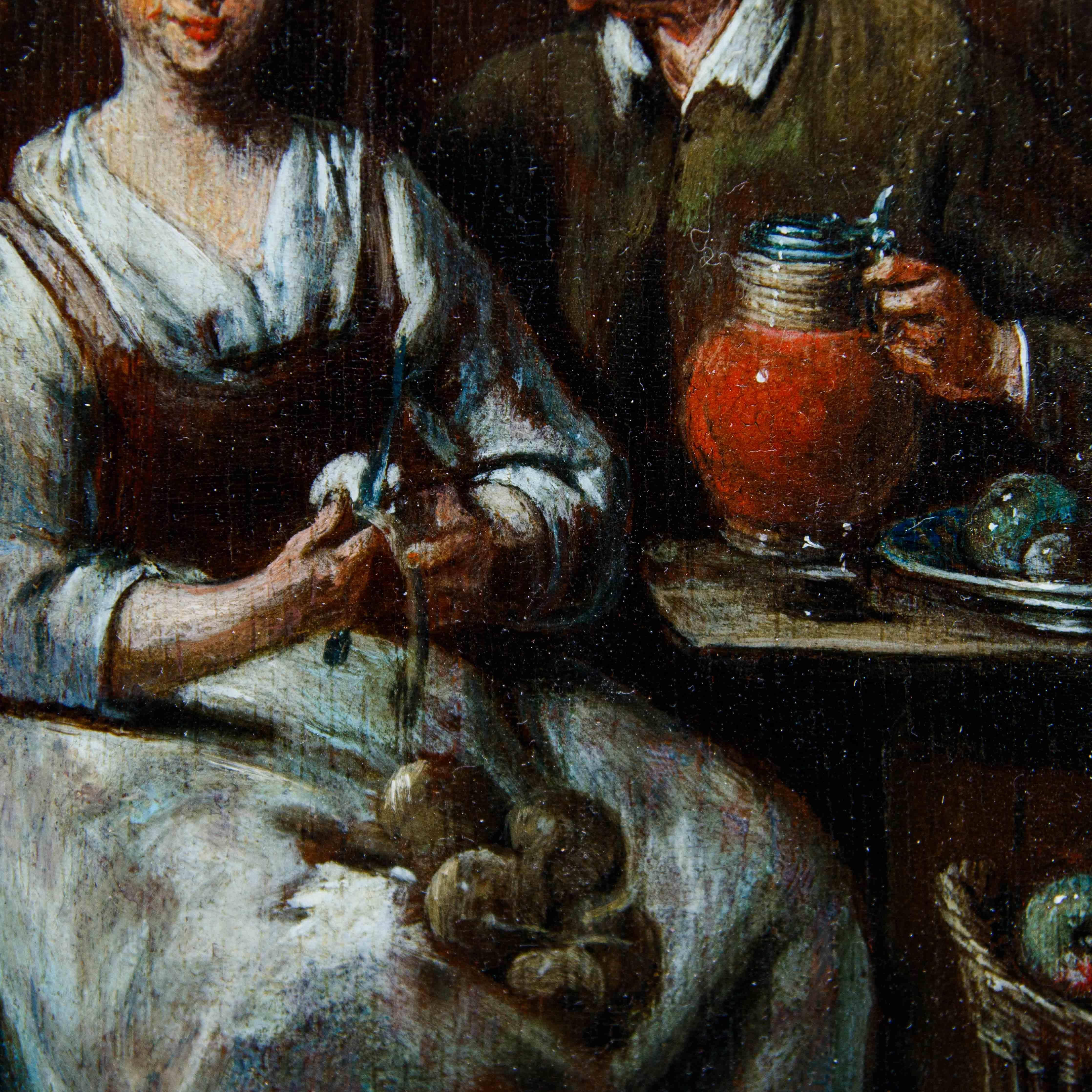 Jan Baptist Lambrechts (Anvers, 1680 - après 1731)  Dans la cuisine en vente 17