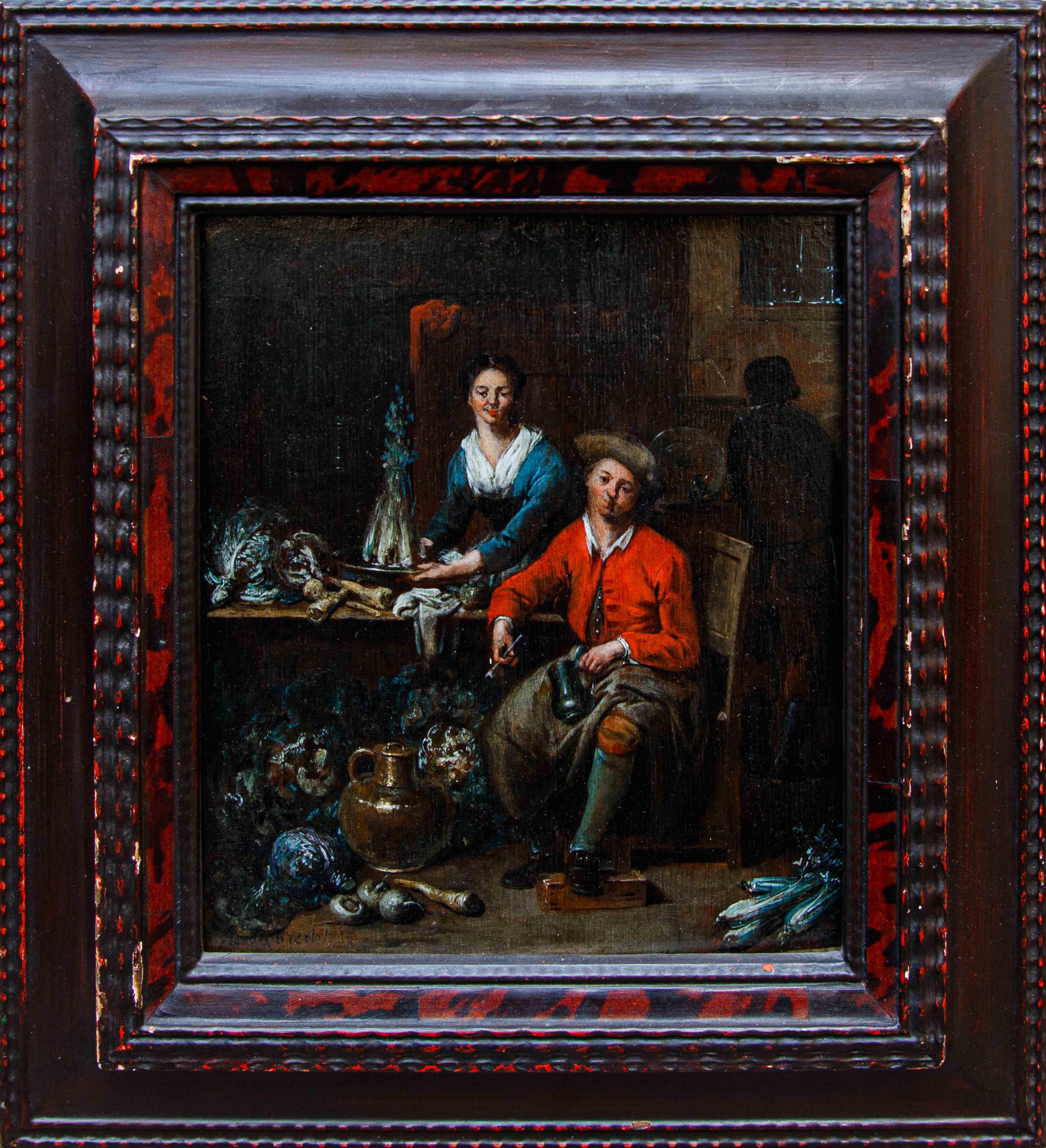 Jan Baptist Lambrechts (Anvers, 1680 - après 1731)  Dans la cuisine en vente 1
