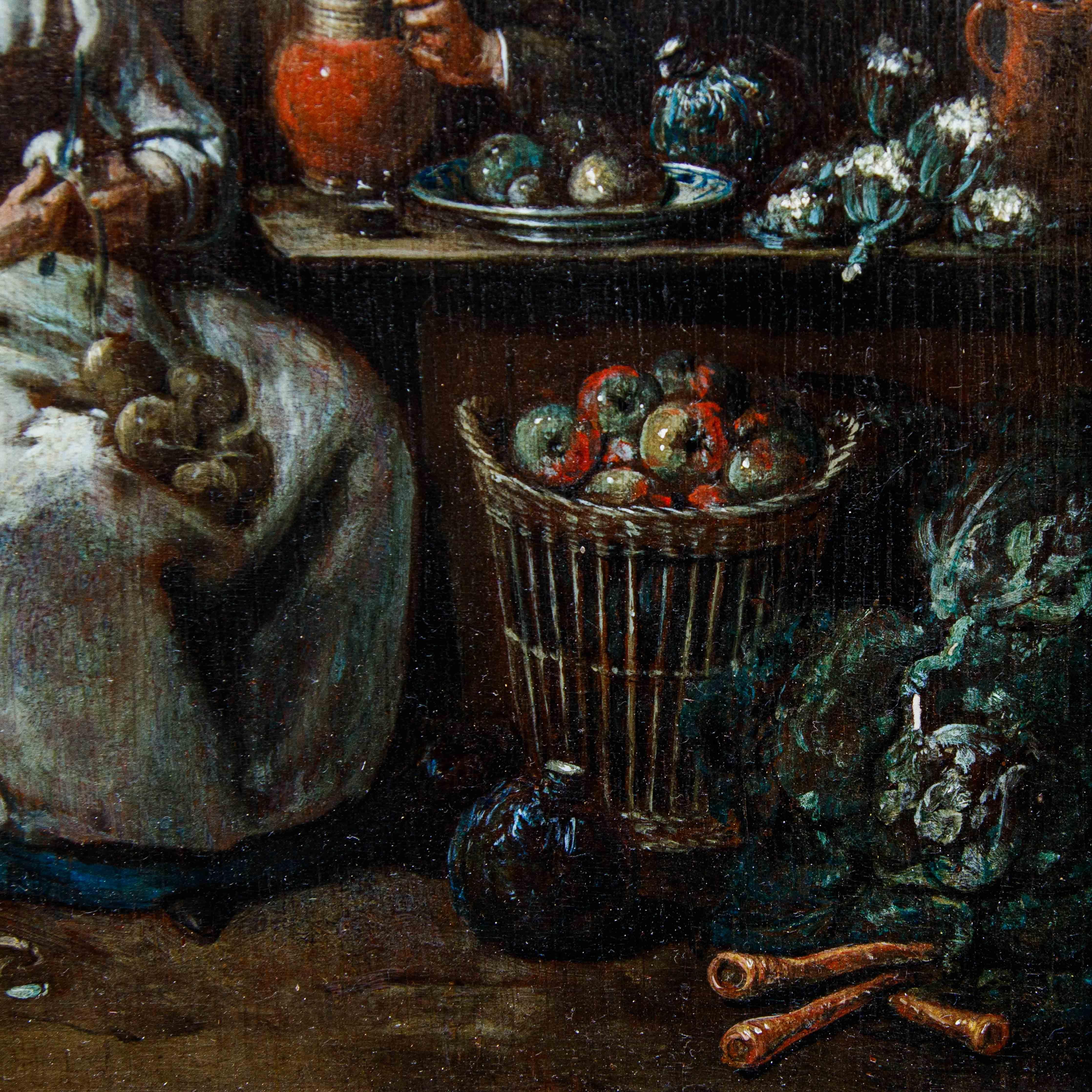Jan Baptist Lambrechts (Anvers, 1680 - après 1731)  Dans la cuisine en vente 19