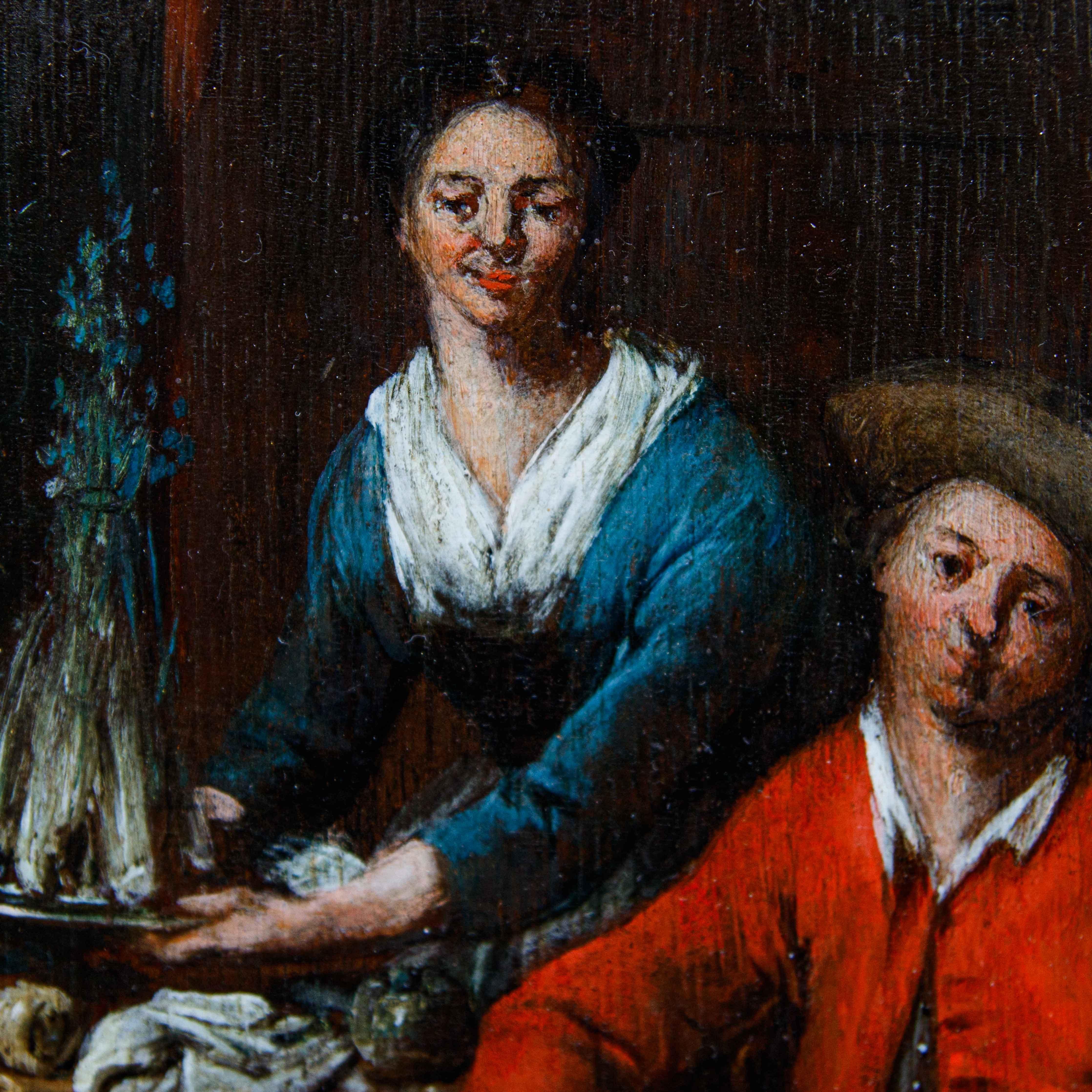 Jan Baptist Lambrechts (Anvers, 1680 - après 1731)  Dans la cuisine en vente 8