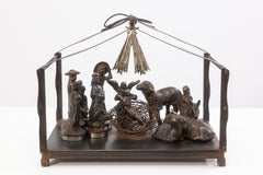 Jan Barboglio Noble Navidad Forged Iron Nativity Scene Contemporary Modern
