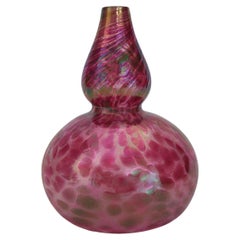 Vase en verre Krystyna de Jan Benda, Studio de verre irisé, Canada, vers 2000