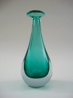 JAN BENDA - KRYSTYNA GLASS - Vase à bourgeons en verre Sommerso Studio, Canada, vers 2000
