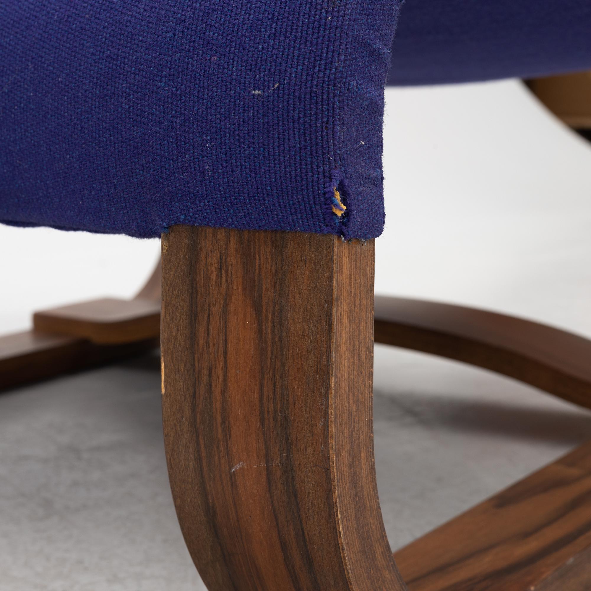 Jan Bocan armchairs a pair for the Czech Embassy of Sweden Stockholm 1972 For Sale 2