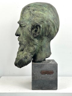 Bronze Portrait Bust of Jonkheer Roelants (Provincial Clerk Netherlands)