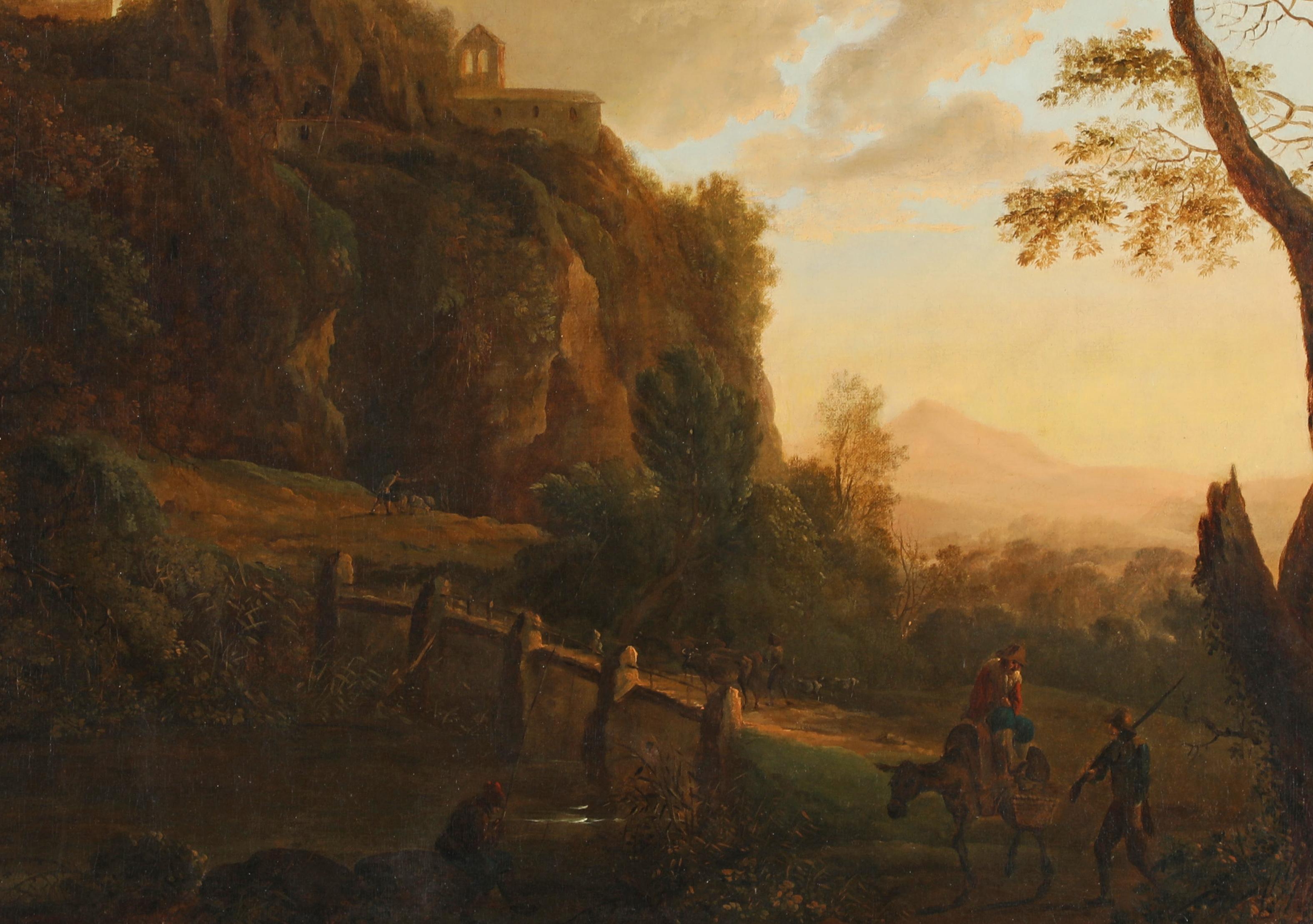 Südliche Landschaft mit Brücke und Schafhirten en venta 2