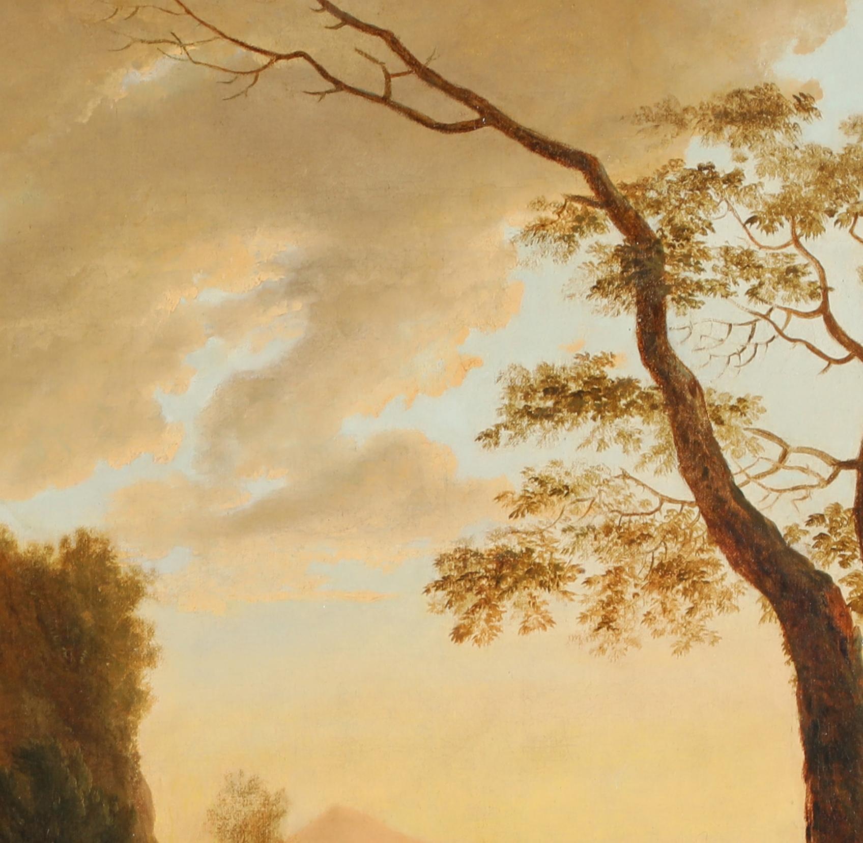 Südliche Landschaft mit Brücke und Schafhirten en venta 5